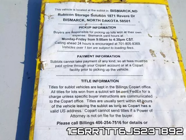 1C6RR7TT6JS237892 фото 10