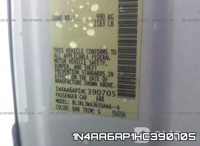 1N4AA6AP1HC390705 фото 10