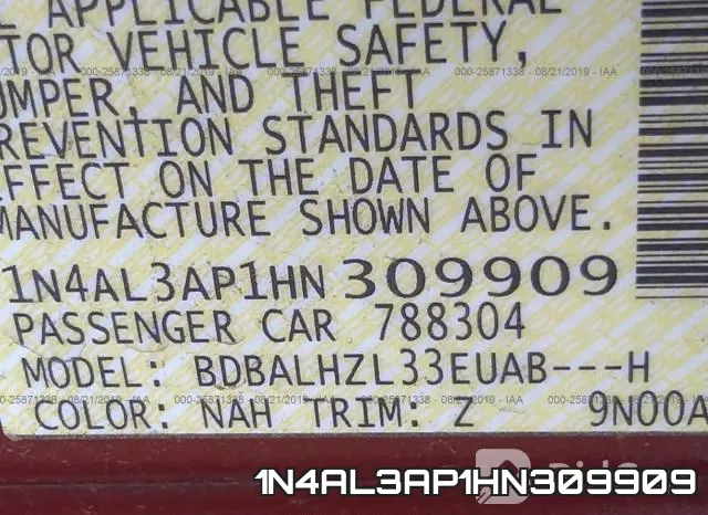 1N4AL3AP1HN309909 фото 10