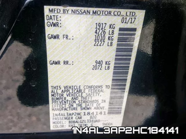 1N4AL3AP2HC184141 фото 2