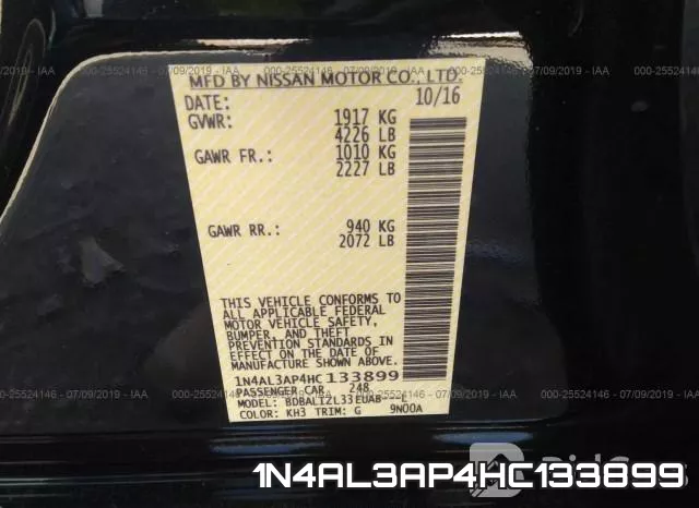 1N4AL3AP4HC133899 фото 9