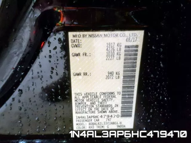 1N4AL3AP6HC479470 фото 2