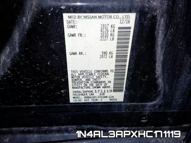 1N4AL3APXHC171119 фото 2