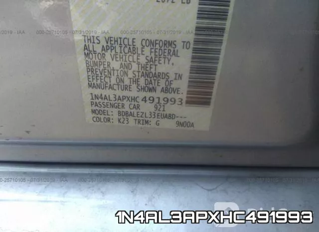 1N4AL3APXHC491993 фото 10