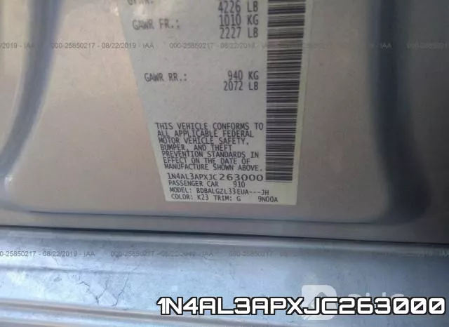 1N4AL3APXJC263000 фото 9