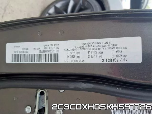 2C3CDXHG5KH597726 фото 2