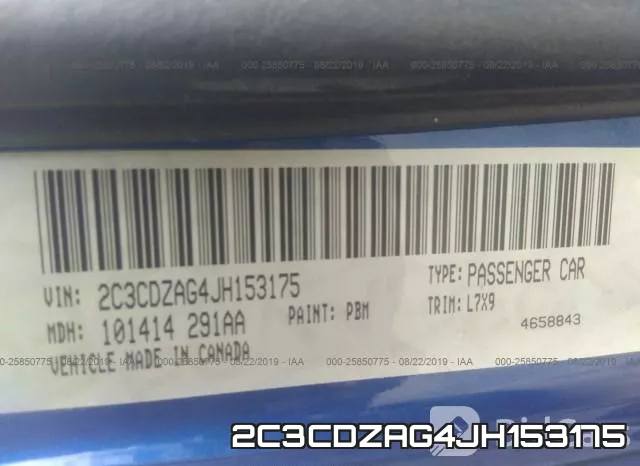 2C3CDZAG4JH153175 фото 9