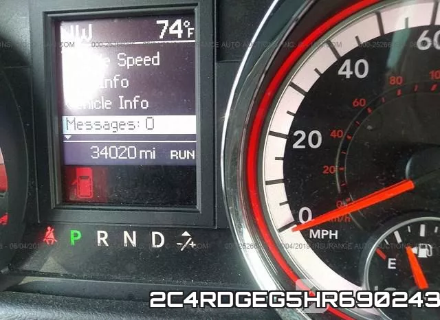 2C4RDGEG5HR690243 фото 8