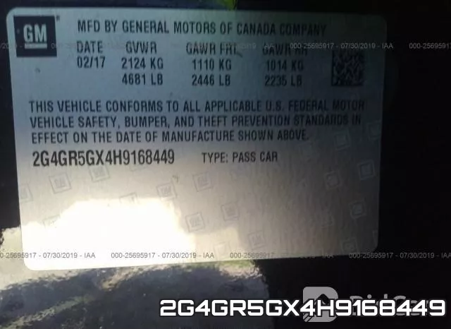 2G4GR5GX4H9168449 фото 10