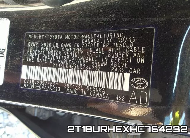 2T1BURHEXHC764232 фото 10