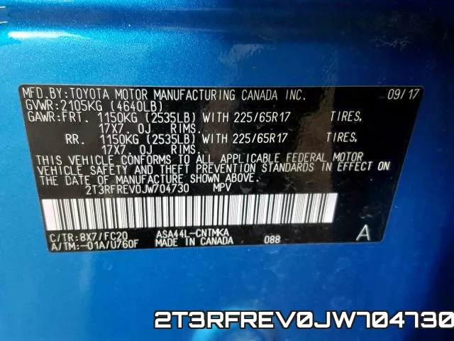 2T3RFREV0JW704730 фото 2