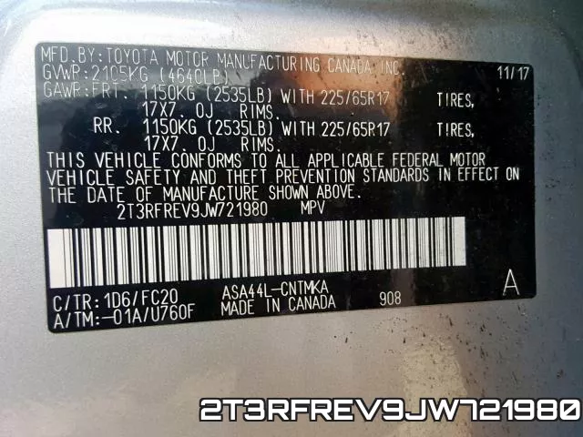 2T3RFREV9JW721980 фото 2