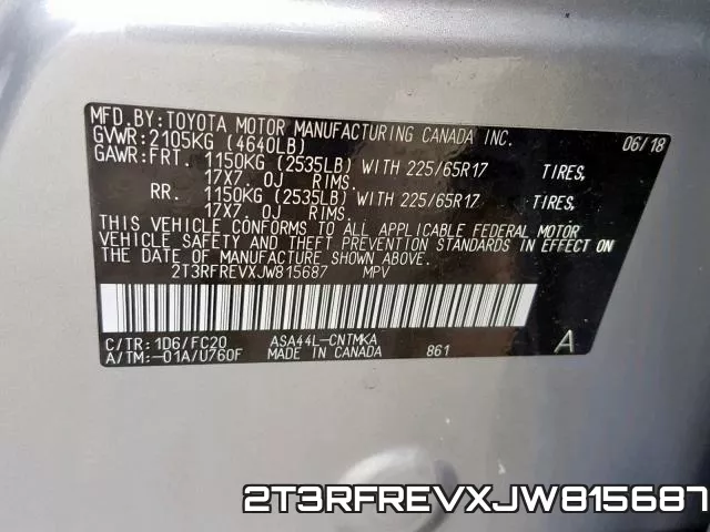 2T3RFREVXJW815687 фото 2