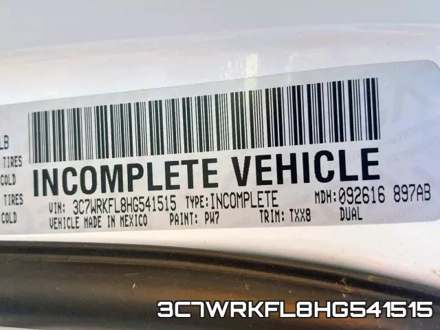 3C7WRKFL8HG541515 фото 2