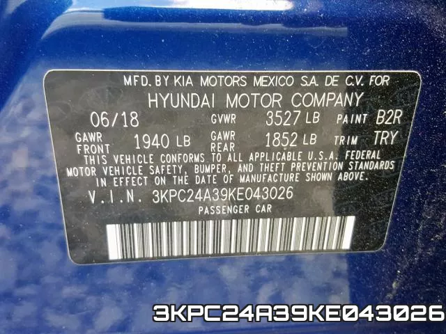 3KPC24A39KE043026 фото 2