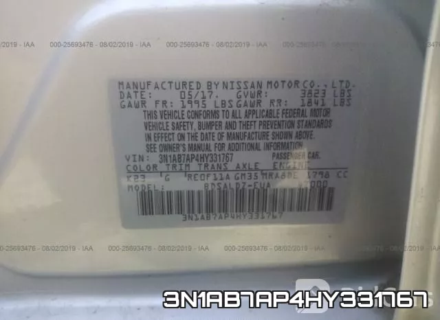 3N1AB7AP4HY331767 фото 10