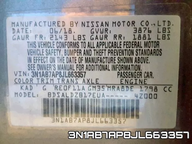3N1AB7AP8JL663357 фото 2