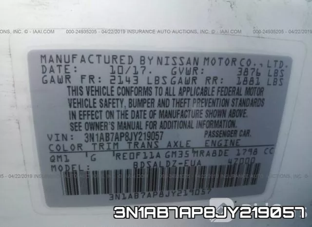 3N1AB7AP8JY219057 фото 10