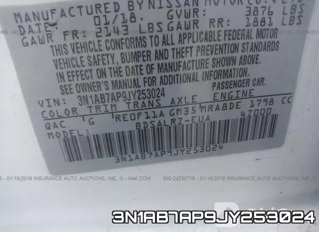 3N1AB7AP9JY253024 фото 9
