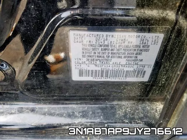 3N1AB7AP9JY276612 фото 2