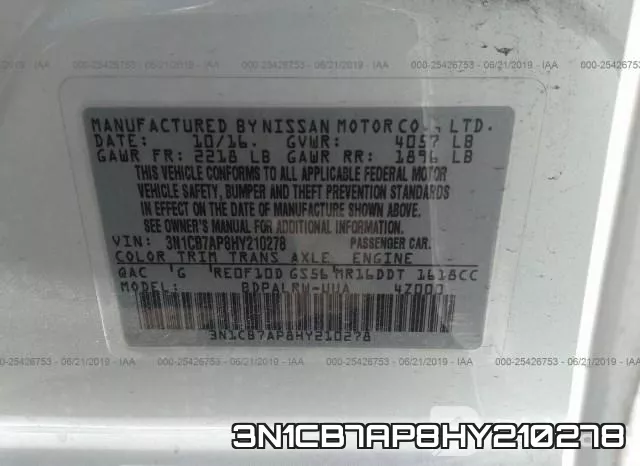3N1CB7AP8HY210278 фото 10