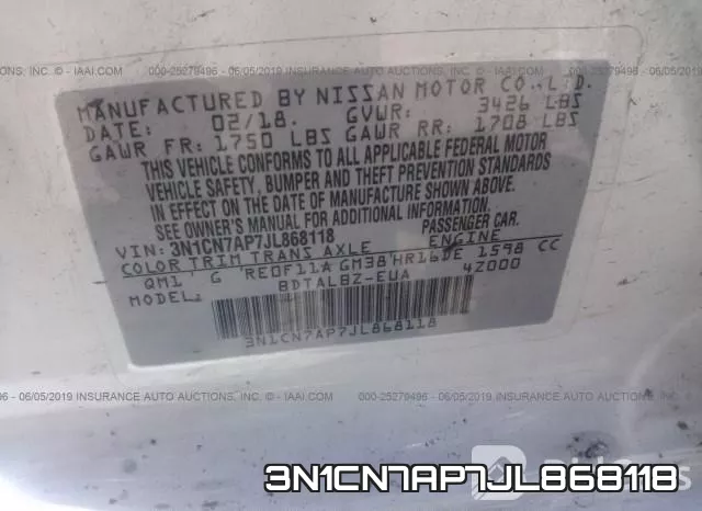 3N1CN7AP7JL868118 фото 10