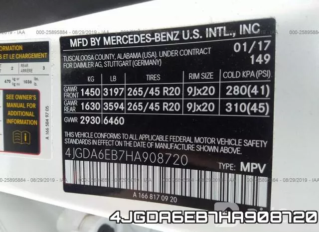 4JGDA6EB7HA908720 фото 10