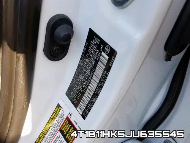 4T1B11HK5JU635545 фото 2