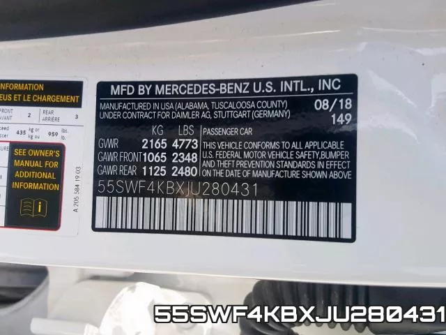 55SWF4KBXJU280431 фото 2