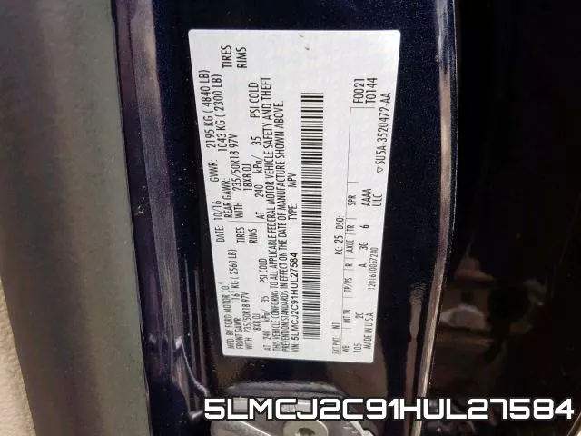 5LMCJ2C91HUL27584 фото 2