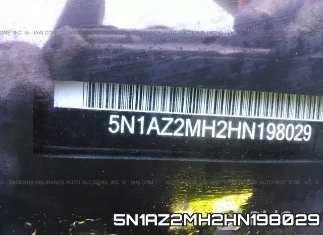 5N1AZ2MH2HN198029 фото 10