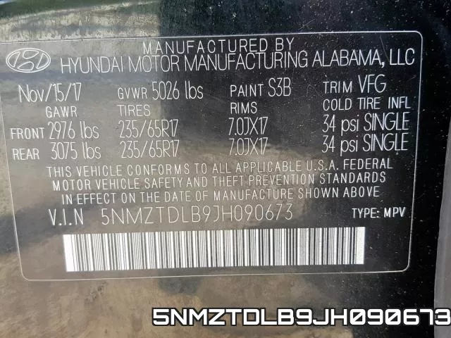 5NMZTDLB9JH090673 фото 2