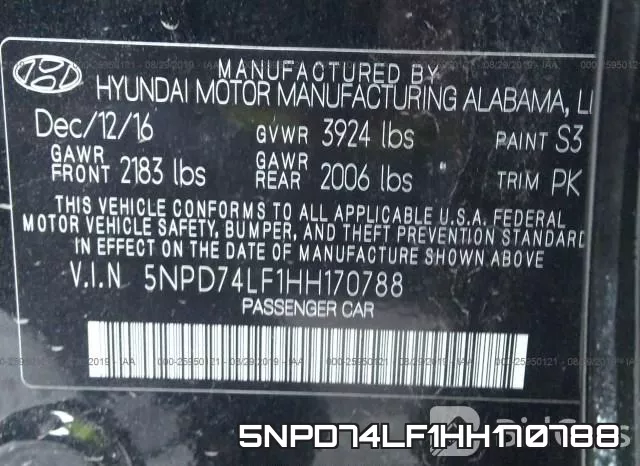 5NPD74LF1HH170788 фото 9