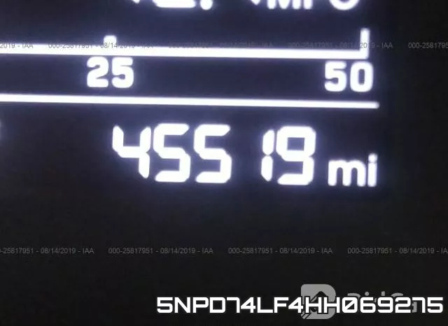 5NPD74LF4HH069275 фото 8