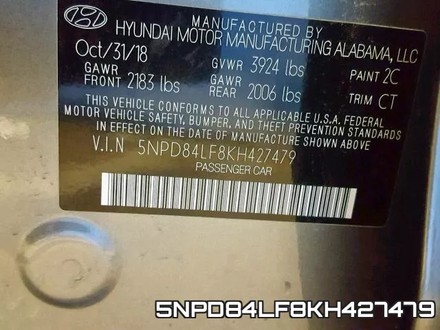 5NPD84LF8KH427479 фото 2