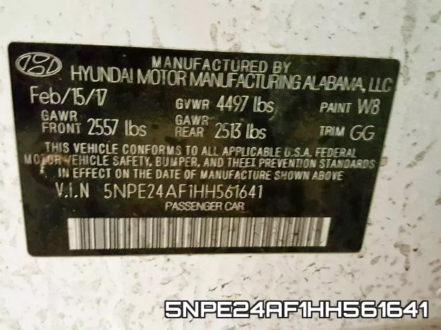 5NPE24AF1HH561641 фото 2