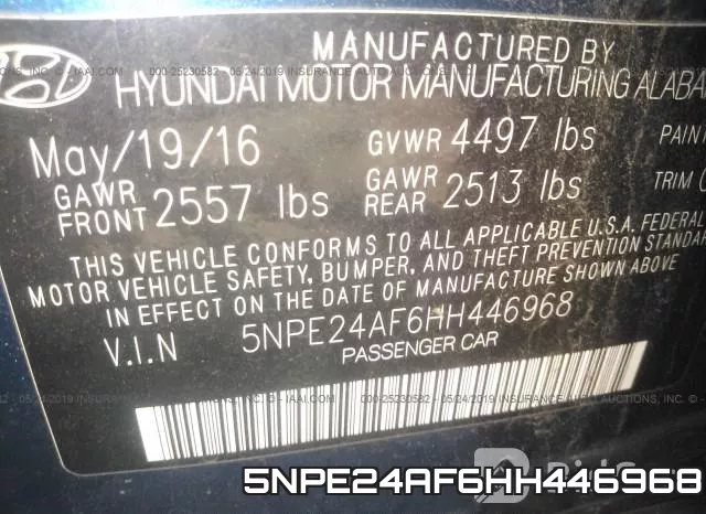 5NPE24AF6HH446968 фото 10