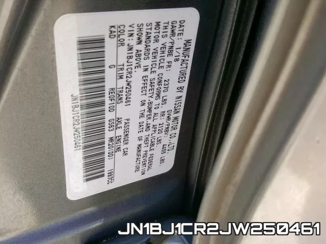 JN1BJ1CR2JW250461 фото 2