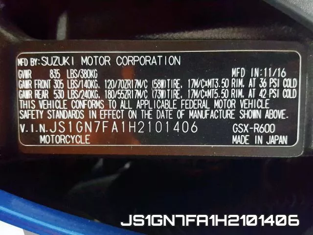 JS1GN7FA1H2101406 фото 2