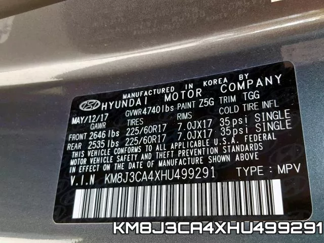 KM8J3CA4XHU499291 фото 2