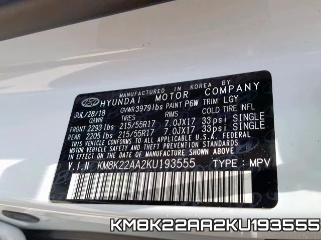 KM8K22AA2KU193555 фото 2