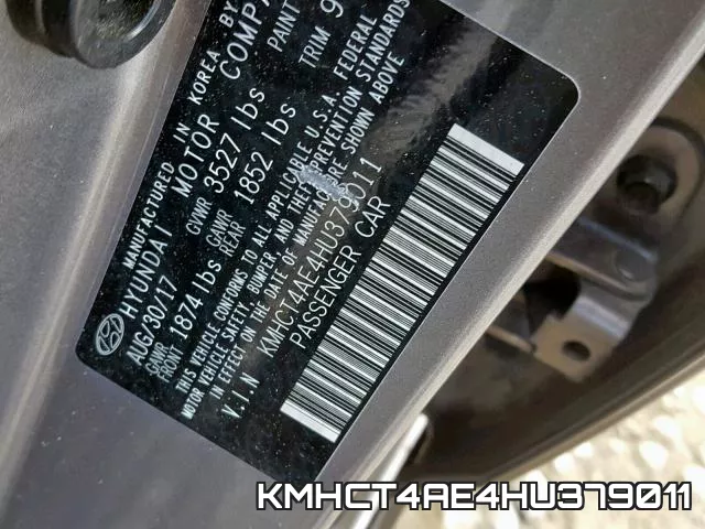 KMHCT4AE4HU379011 фото 2