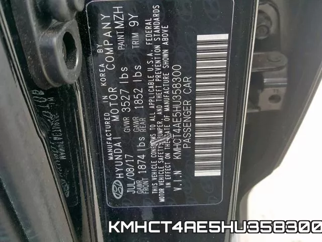 KMHCT4AE5HU358300 фото 2