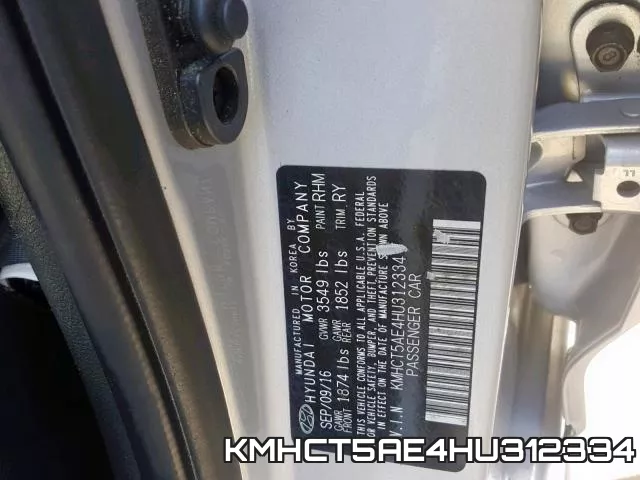 KMHCT5AE4HU312334 фото 2