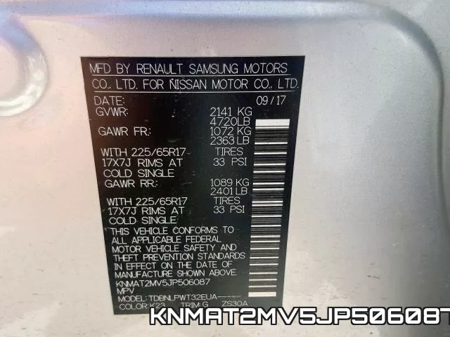 KNMAT2MV5JP506087 фото 2