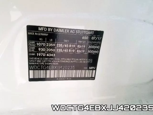 WDCTG4EBXJJ420235 фото 2