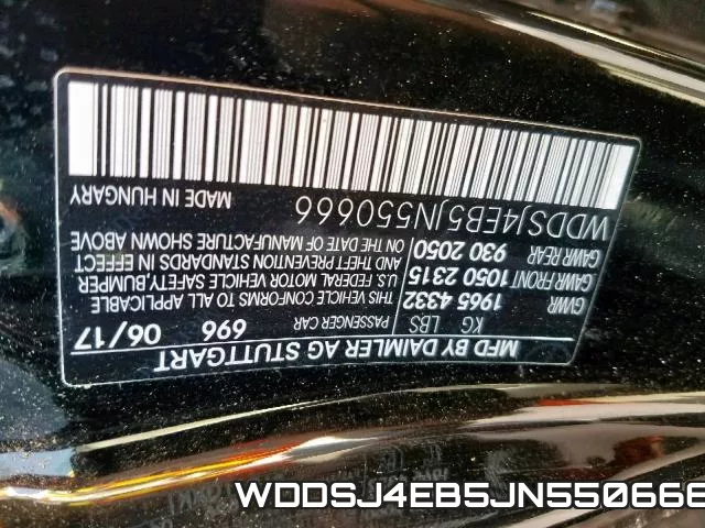 WDDSJ4EB5JN550666 фото 2