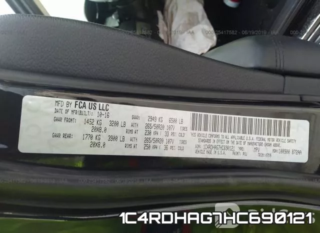 1C4RDHAG7HC690121 фото 10
