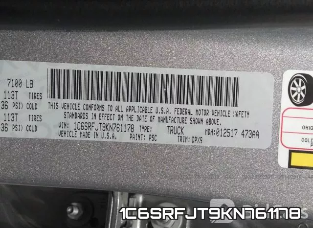 1C6SRFJT9KN761178 фото 10