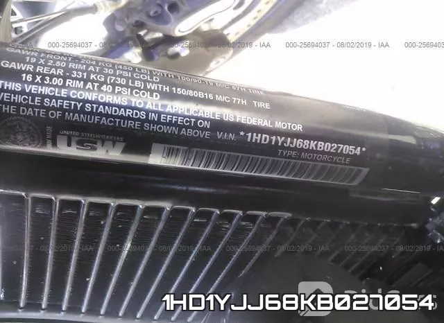 1HD1YJJ68KB027054 фото 2